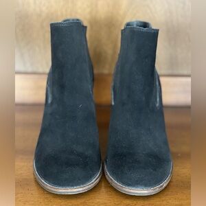 Lucky Brand Black Suede Ankle Booties